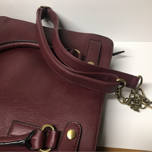 Modcloth Burgundy Large Purse Handbag Business Career - Picture 9 of 9